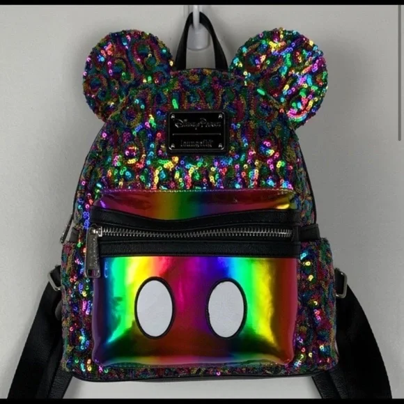 Disney Loungefly 🌈 Sequined Mini Backpack